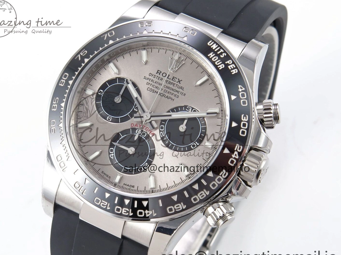 Strap on DD4802 126519 Gray Edition Best 1:1 Daytona Oysterflex SBF Dial 0412